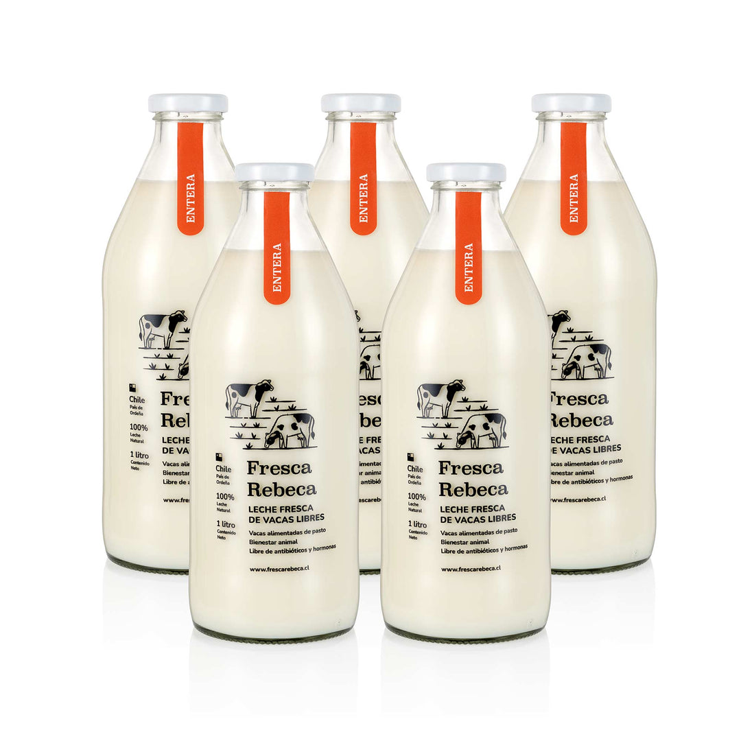 Pack Leche Fresca Entera 5 litros