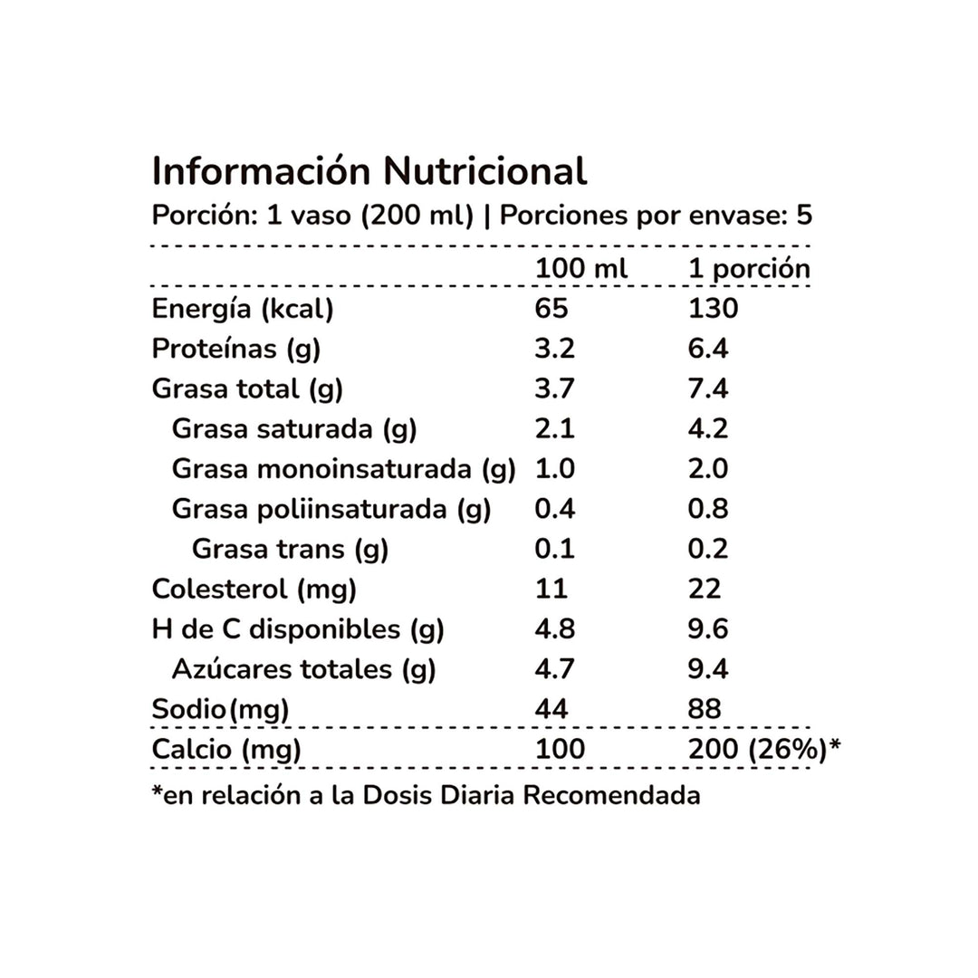 Leche Fresca Entera 1 litro